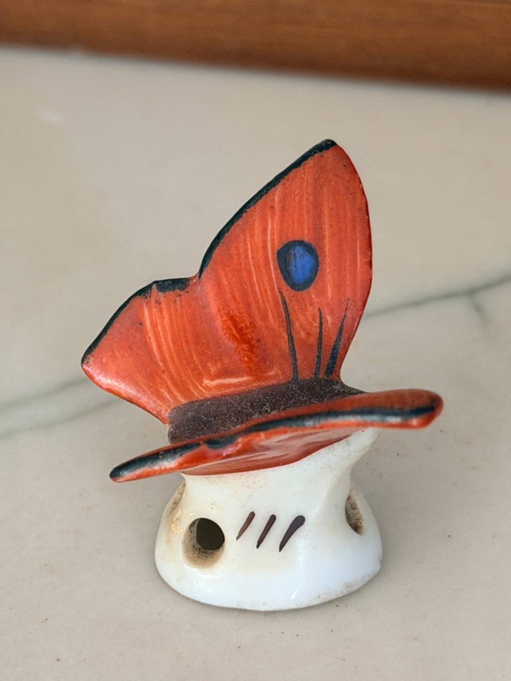 Vtg Butterfly Drip Catcher For Tea Pot Miniature Novelty W Germany 50's